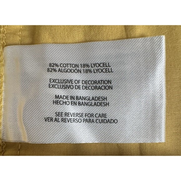 Orvis Womens XL Yellow Shorts Casual Drawstring Pull On Summer Pants New - Picture 6 of 8